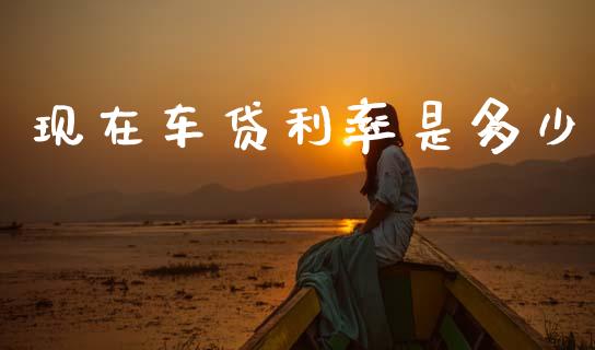 现在车贷利率是多少_https://m.jnkyh.com_期货开户条件_第1张