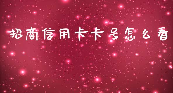 招商信用卡卡号怎么看_https://m.jnkyh.com_股票交易_第1张