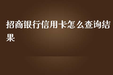 招商银行信用卡怎么查询结果_https://m.jnkyh.com_期货开户条件_第1张