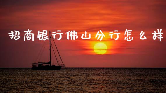 招商银行佛山分行怎么样_https://m.jnkyh.com_股票交易_第1张