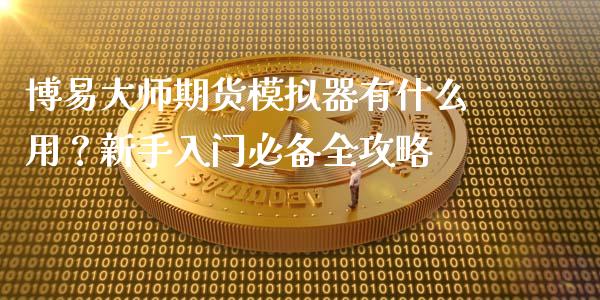 博易大师期货模拟器有什么用？新手入门必备全攻略_https://m.jnkyh.com_股指期货_第1张