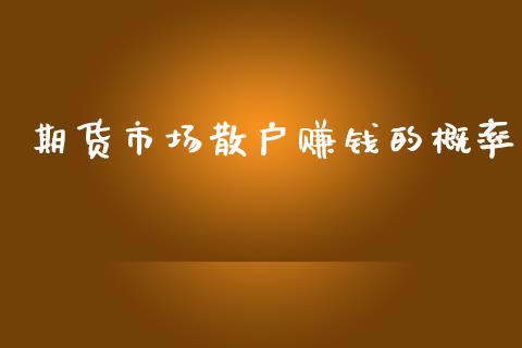 期货市场散户赚钱的概率_https://m.jnkyh.com_期货开户条件_第1张