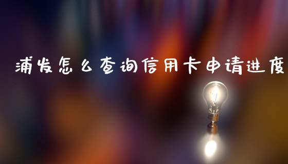 浦发怎么查询信用卡申请进度_https://m.jnkyh.com_国际原油_第1张