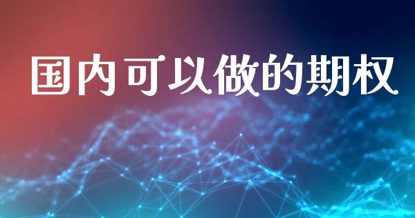 国内可以做的期权_https://m.jnkyh.com_期货开户条件_第1张