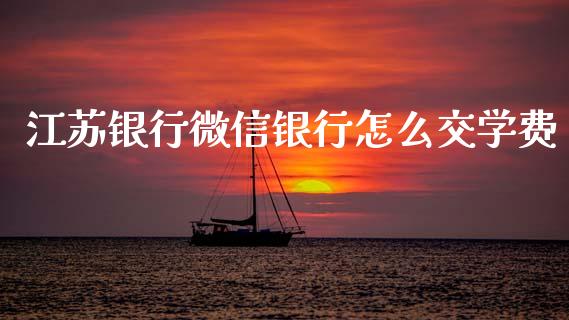 江苏银行微信银行怎么交学费_https://m.jnkyh.com_期货开户条件_第1张