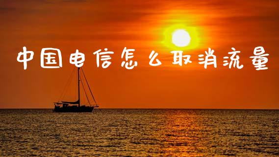 中国电信怎么取消流量_https://m.jnkyh.com_期货开户条件_第1张