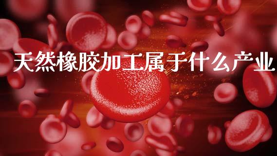 天然橡胶加工属于什么产业_https://m.jnkyh.com_国际原油_第1张