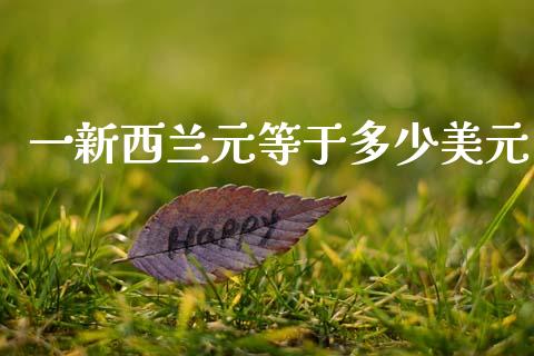 一新西兰元等于多少美元_https://m.jnkyh.com_股票交易_第1张