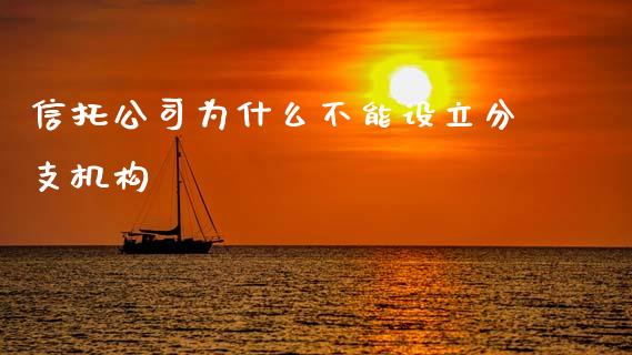 信托公司为什么不能设立分支机构_https://m.jnkyh.com_国际原油_第1张