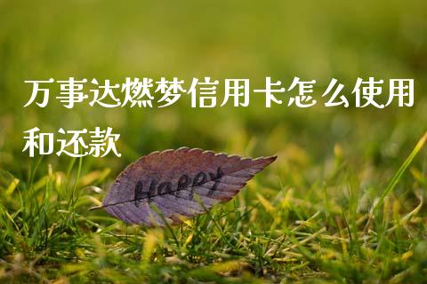 万事达燃梦信用卡怎么使用和还款_https://m.jnkyh.com_期货开户条件_第1张
