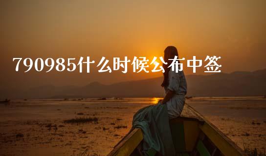 790985什么时候公布中签_https://m.jnkyh.com_股票交易_第1张