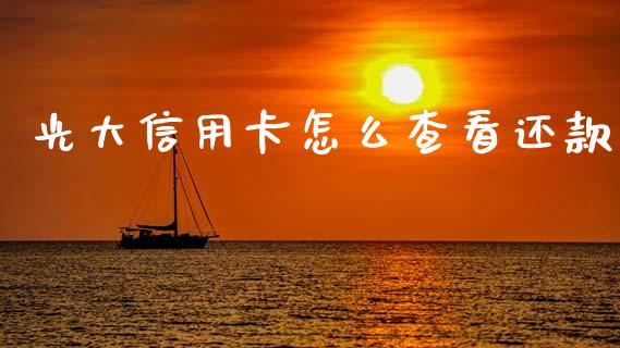 光大信用卡怎么查看还款_https://m.jnkyh.com_股票交易_第1张