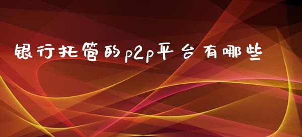 银行托管的p2p平台有哪些_https://m.jnkyh.com_股票交易_第1张