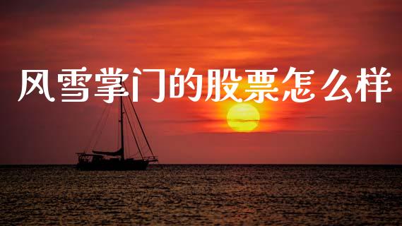 风雪掌门的股票怎么样_https://m.jnkyh.com_股票交易_第1张