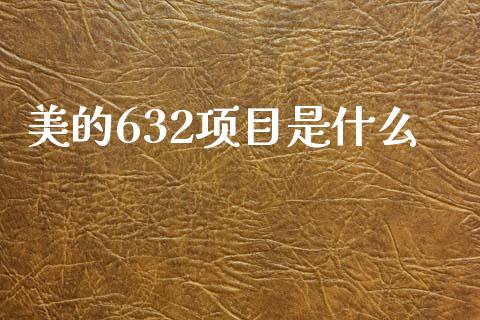 美的632项目是什么_https://m.jnkyh.com_股指期货_第1张