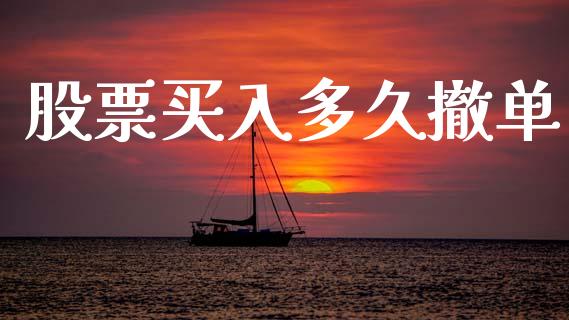 股票买入多久撤单_https://m.jnkyh.com_期货开户条件_第1张