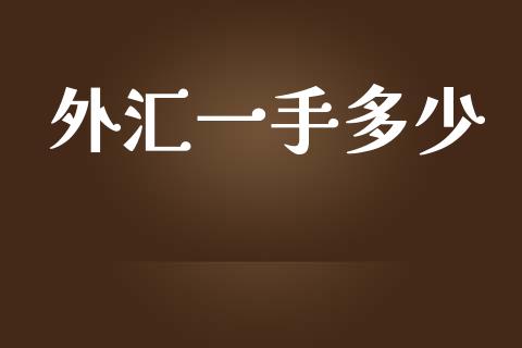 外汇一手多少_https://m.jnkyh.com_期货开户条件_第1张