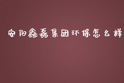 安阳鑫磊集团环保怎么样_https://m.jnkyh.com_期货开户条件_第1张