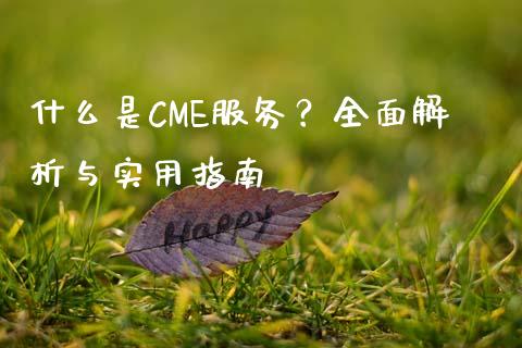 什么是CME服务？全面解析与实用指南_https://m.jnkyh.com_期货开户条件_第1张