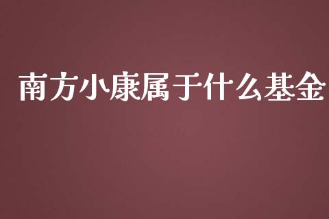 南方小康属于什么基金_https://m.jnkyh.com_股票交易_第1张