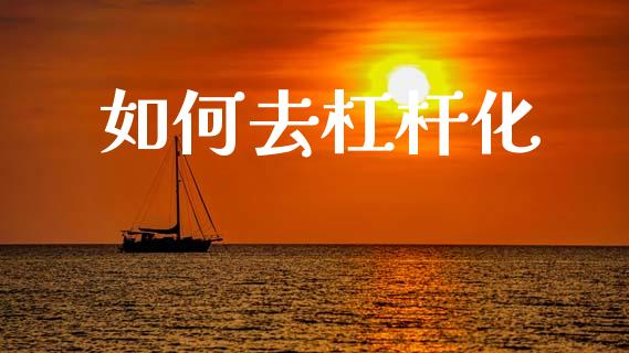 如何去杠杆化_https://m.jnkyh.com_股票交易_第1张