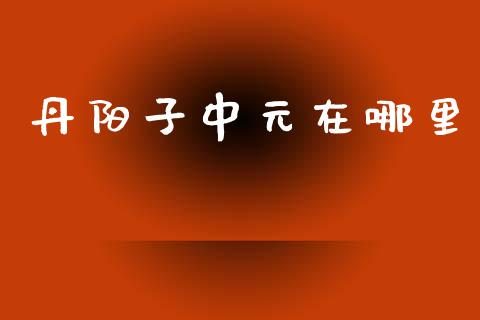 丹阳子中元在哪里_https://m.jnkyh.com_股指期货_第1张