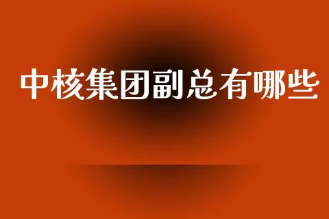 中核集团副总有哪些_https://m.jnkyh.com_国际原油_第1张
