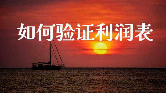 如何验证利润表_https://m.jnkyh.com_股指期货_第1张