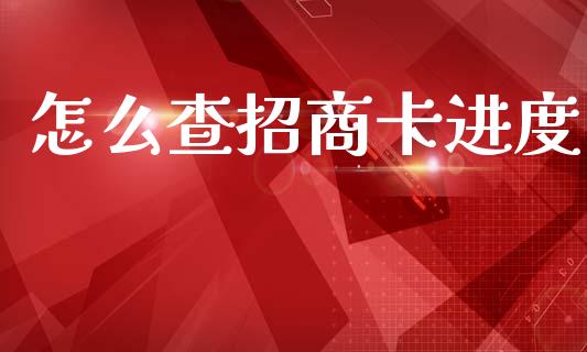怎么查招商卡进度_https://m.jnkyh.com_股票交易_第1张