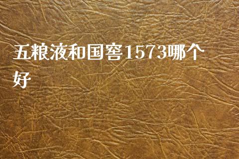 五粮液和国窖1573哪个好_https://m.jnkyh.com_股指期货_第1张
