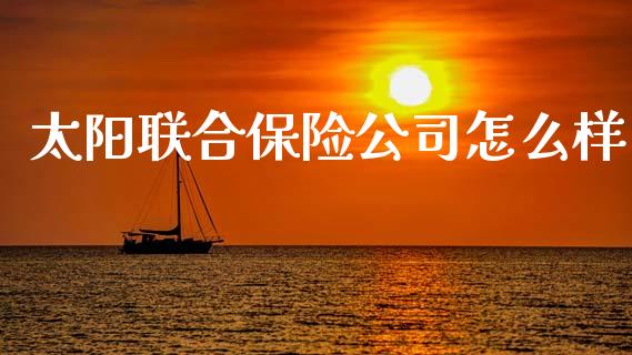 太阳联合保险公司怎么样_https://m.jnkyh.com_股指期货_第1张