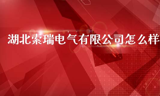 湖北索瑞电气有限公司怎么样_https://m.jnkyh.com_期货开户条件_第1张