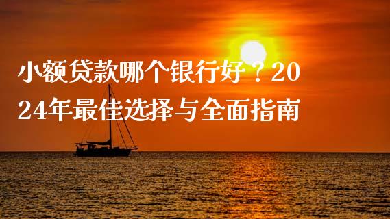 小额贷款哪个银行好？2024年最佳选择与全面指南_https://m.jnkyh.com_股票交易_第1张