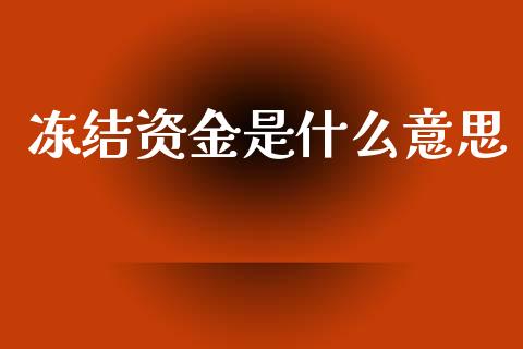 冻结资金是什么意思_https://m.jnkyh.com_股指期货_第1张