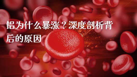 铝为什么暴涨？深度剖析背后的原因_https://m.jnkyh.com_期货开户条件_第1张