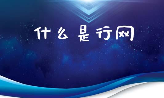什么是行网_https://m.jnkyh.com_股票交易_第1张