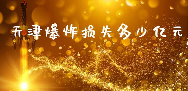 天津爆炸损失多少亿元_https://m.jnkyh.com_股指期货_第1张