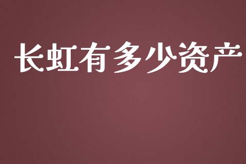 长虹有多少资产_https://m.jnkyh.com_国际原油_第1张