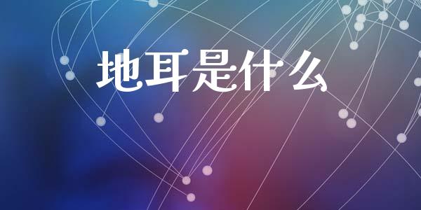 地耳是什么_https://m.jnkyh.com_股票交易_第1张