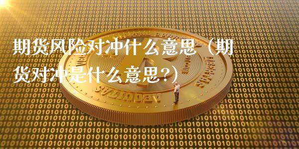 期货风险对冲什么意思（期货对冲是什么意思?）_https://m.jnkyh.com_期货开户条件_第1张