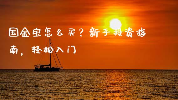国金宝怎么买？新手投资指南，轻松入门_https://m.jnkyh.com_股指期货_第1张