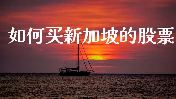 如何买新加坡的股票_https://m.jnkyh.com_期货开户条件_第1张