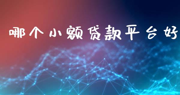 哪个小额贷款平台好_https://m.jnkyh.com_股票交易_第1张