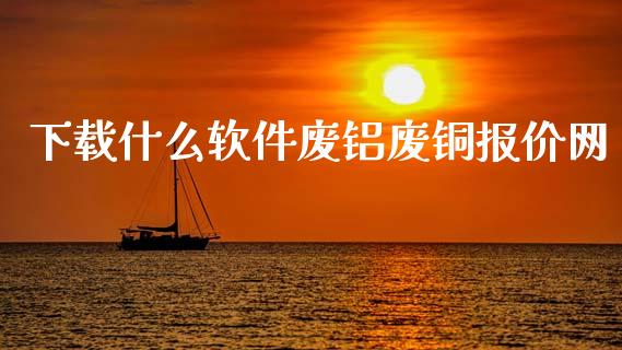 下载什么软件废铝废铜报价网_https://m.jnkyh.com_期货开户条件_第1张