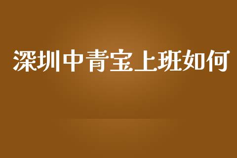 深圳中青宝上班如何_https://m.jnkyh.com_期货开户条件_第1张