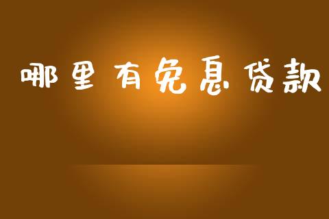 哪里有免息贷款_https://m.jnkyh.com_期货开户条件_第1张