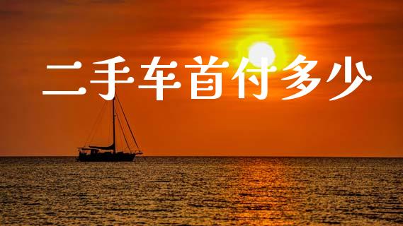 二手车首付多少_https://m.jnkyh.com_股指期货_第1张