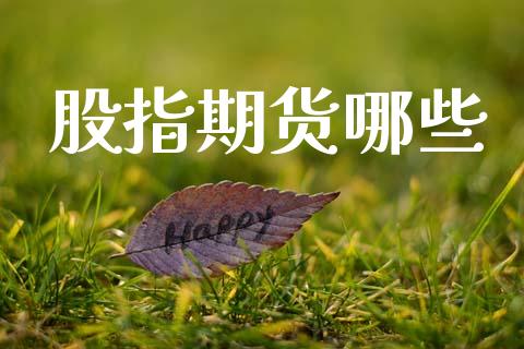 股指期货哪些_https://m.jnkyh.com_期货开户条件_第1张