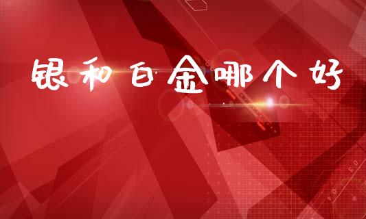 银和白金哪个好_https://m.jnkyh.com_期货开户条件_第1张