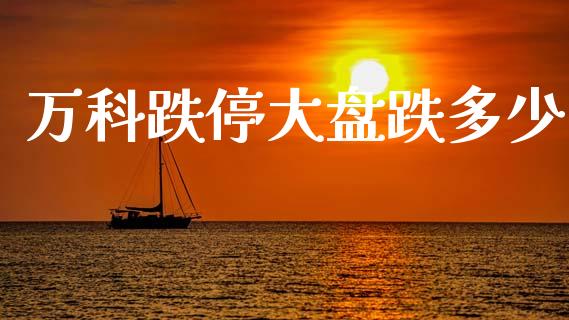 万科跌停大盘跌多少_https://m.jnkyh.com_股票交易_第1张